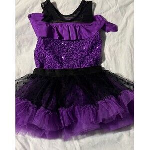 Weissman Dress Costume small child IC, RN64830, Purple/Black Style:10808 Dance